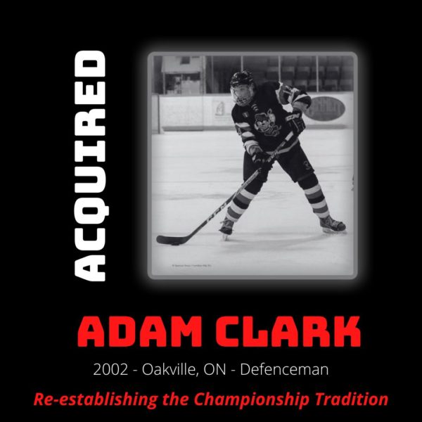 Jr. Canadians Acquire Adam Clark