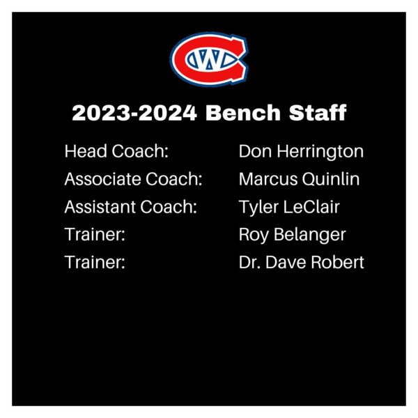 Jr. Canadians Announce New Coaching Staff